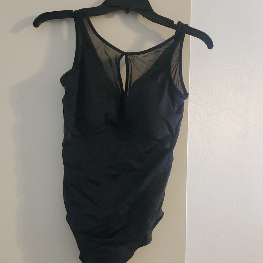 Black Mesh Swimsuit